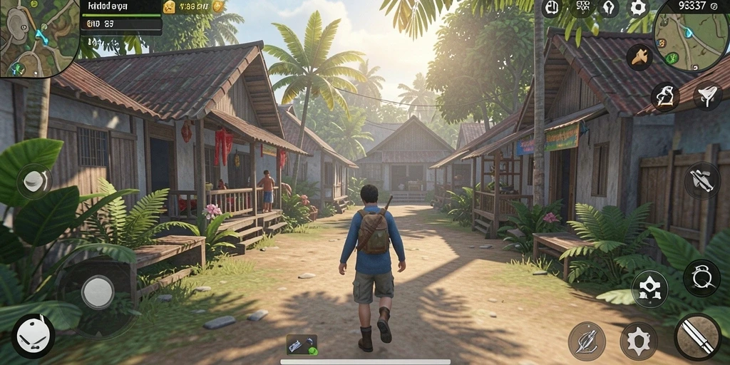 Tampilan gameplay menarik dari 93337 dengan karakter dan lingkungan yang berwarna.