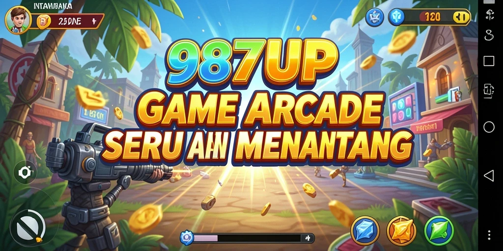 Tampilan gameplay seru dari 987UP di dunia Arcade.