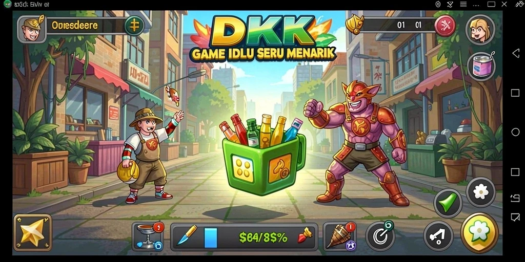 Tampilan screenshot gameplay DKK yang menampilkan aksi seru dan menarik.