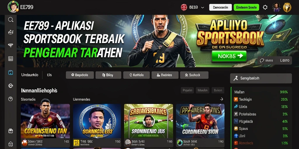 Screenshot gameplay Sportsbook EE789 yang menarik dan interaktif.