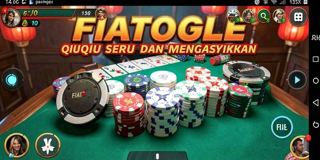 Tampilan gameplay seru dari FIATOGEL yang memikat para pemain QiuQiu.