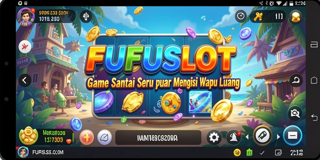 Tampilan gameplay FUFUSLOT yang penuh warna dan seru.