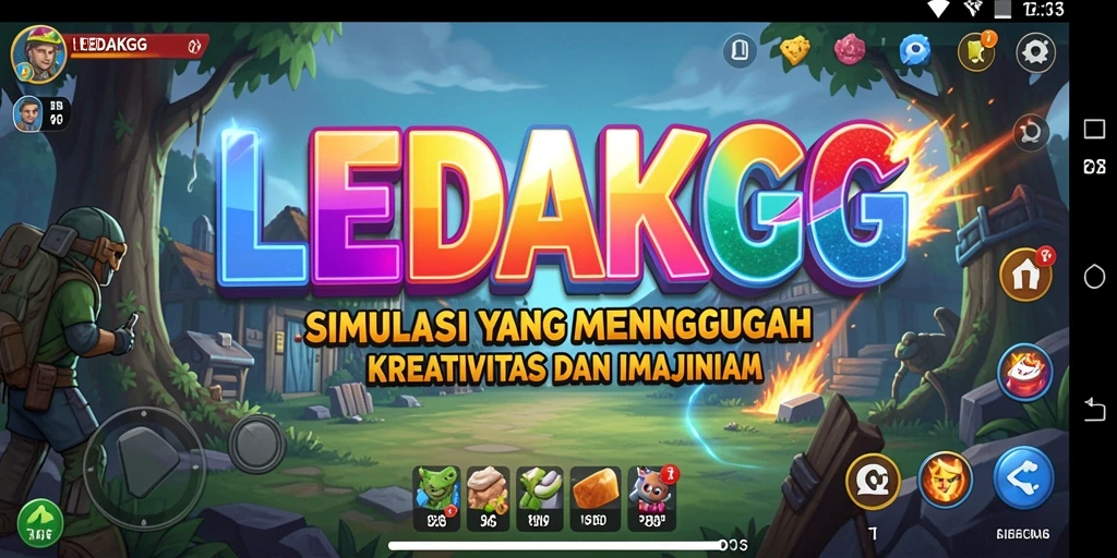 Screenshot gameplay <strong>LEDAKGG</strong> yang menunjukkan kreativitas dan eksplorasi dalam simulasi.