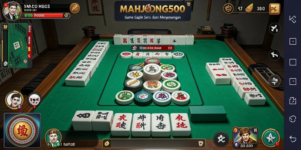 Tangkapan layar gameplay MAHJONG500 yang menarik dan mudah dimainkan.