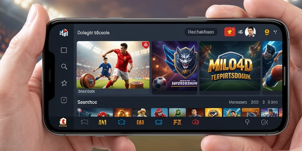 Tampilan screenshot utama MILO4D menunjukkan antarmuka permainan Sportsbook yang interaktif.