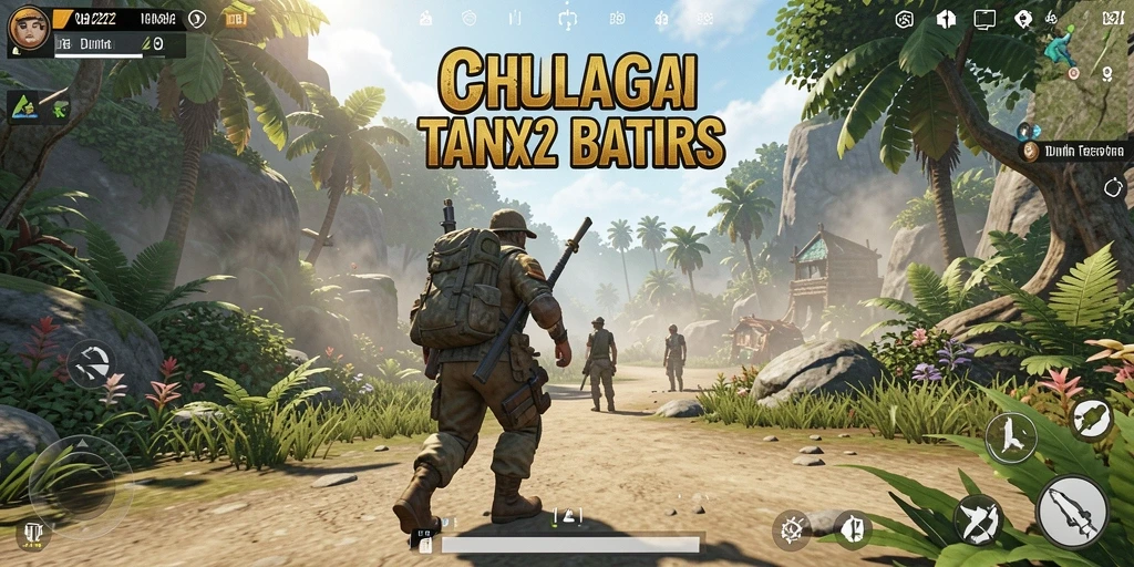 Tangkapan layar gameplay Open World penuh aksi dari OH222.