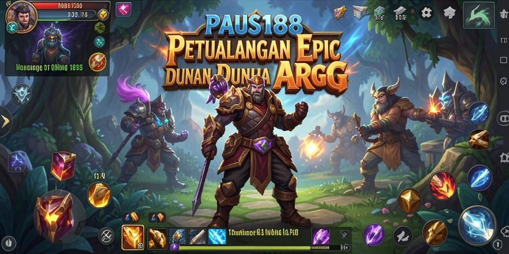 Tangkapan layar PAUS188 menampilkan aksi pertempuran yang seru dalam gameplay ARPG.