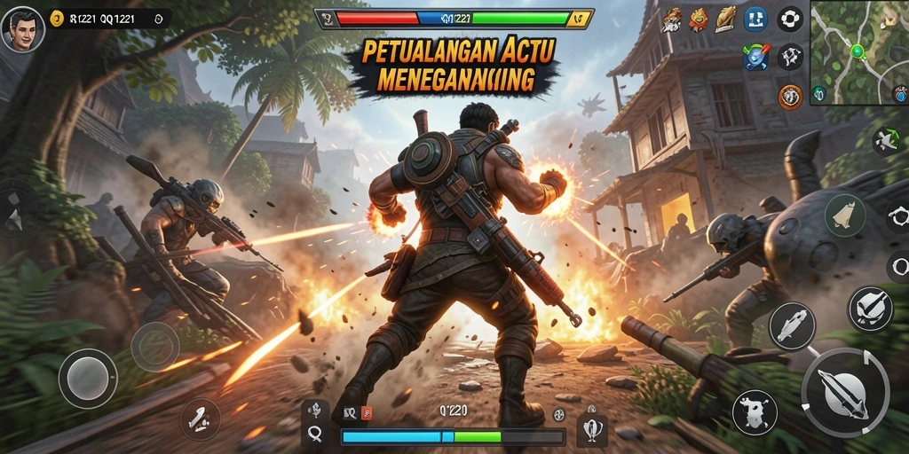 Tampilan gameplay menegangkan di QQ1221 dengan aksi seru.