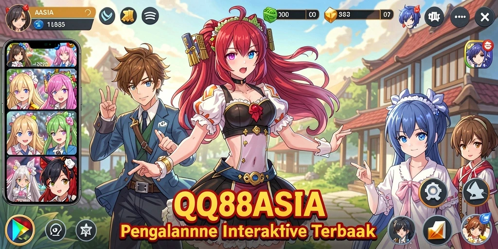 Tampilan gameplay QQ88ASIA menampilkan aksi seru dalam dunia anime yang memukau.