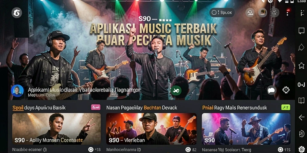 Screenshot gameplay S80 menampilkan pengguna yang sedang bermain alat musik virtual.