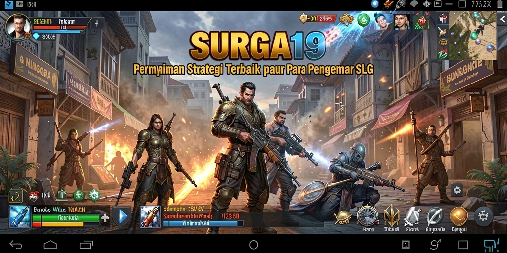 Menampilkan gameplay menarik dari SURGA19 dengan strategi yang mendalam.