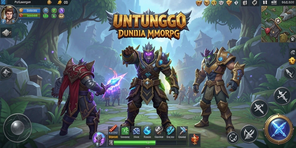 Gameplay UNTUNGGO dengan grafik fantastis dan interaksi pemain yang menarik.