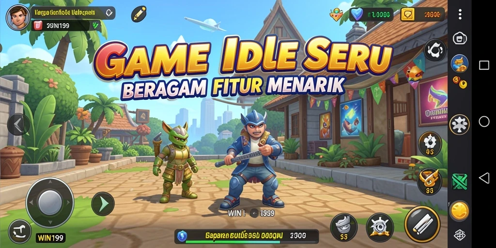 Tampilan gameplay WIN199 yang menarik dalam suasana Idle.