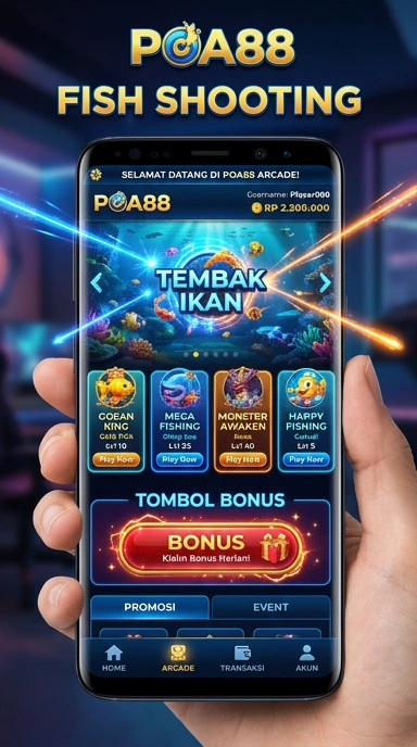 Tampilan beranda poa88 yang bersih dan teratur.
